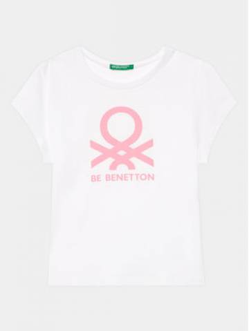 United Colors Of Benetton Футболка 3096G10D7 Білий Regular Fit United Colors Of Benetton Футболка 3096G10D7 Білий Regular Fit