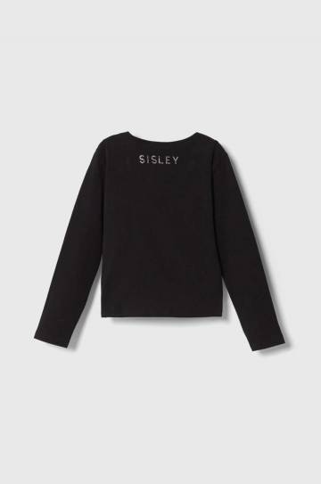 Детский лонгслив Sisley цвет чёрный Детский лонгслив Sisley цвет чёрный