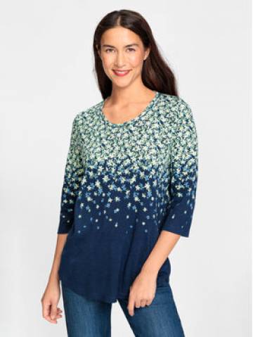 Olsen Блузка 11104761 Cиній Relaxed Fit Olsen Блузка 11104761 Cиній Relaxed Fit