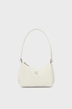 Женская белая сумка SLEEK NYLON SHOULDERBAG Белый ONESIZE Calvin Klein K60K613124