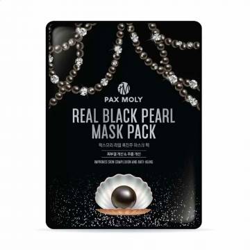 Тканевая маска для лица Pax Moly Real Black Pearl Mask Pack с экстрактом черного жемчуга, 25 мл Тканевая маска для лица Pax Moly Real Black Pearl Mask Pack с экстрактом черного жемчуга, 25 мл
