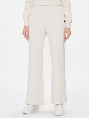 DKNY Sport Штани з тканини DP3P3339 Écru Wide Leg DKNY Sport Штани з тканини DP3P3339 Écru Wide Leg