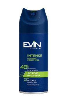 Дезодорант-антиперспирант Evin Homme Intense Dynamic Freshness 48h Active Protection Deo Spray мужской, 150 мл