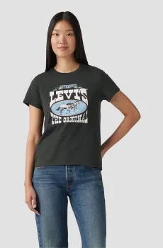 Женская черная футболка Черный L Levi’s® 17369;3023