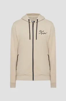 Мужское бежевое худи Бежевый 3XL Karl Lagerfeld 533910.705066;410