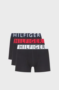Мужские черные боксеры (3 шт) TRUNK WB Черный M Tommy Hilfiger UM0UM03886