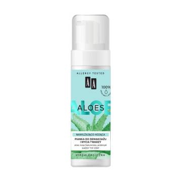 Пенка для умывания и снятия макияжа AA Aloes, 150 мл Пенка для умывания и снятия макияжа AA Aloes, 150 мл