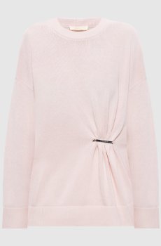 Розовый свитер с логотипом