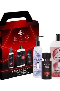 Уценка! Парфюмированный набор женский Jediss 102 (гель для душа, 200 мл + парфюмированная вода, 50 мл + лосьон, 150 мл)