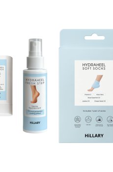 Набір проти тріщин, сухості та запаху стоп Hillary HydraHeel Repair & Odor Control Set