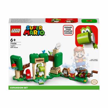 Конструктор LEGO Super Mario Дополнительный набор Дом подарков Йоши, 246 деталей, от 6 лет (71406) Конструктор LEGO Super Mario Дополнительный набор Дом подарков Йоши, 246 деталей, от 6 лет (71406)