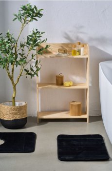 Килимок для ванної кімнати - чорний