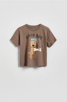 Reserved - Футболка з принтом - коричневий - 954IX-88X