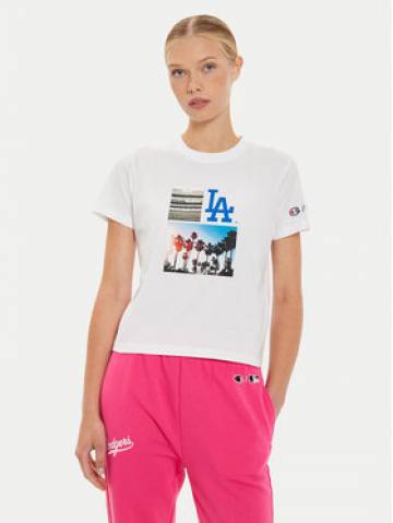 Champion Футболка League LA Dodgers 116469 Білий Regular Fit Champion Футболка League LA Dodgers 116469 Білий Regular Fit