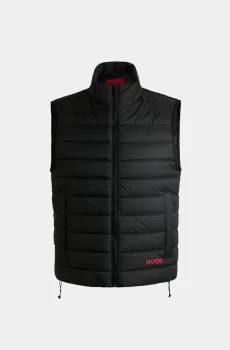 Мужская черная жилетка Черный M HUGO 8594