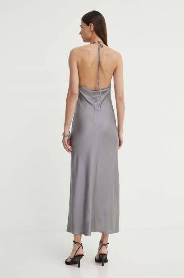 Платье 2NDDAY 2ND Alba TT - Fluid Satin цвет серый maxi прямое 2244127222