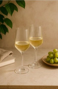 Рифлені келихи, 2 шт. - clear
