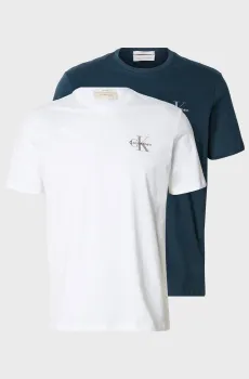 Мужская футболка (2 шт) CLASSIC MICRO MONOLOGO Разноцветный L Calvin Klein Jeans LV04RF279G
