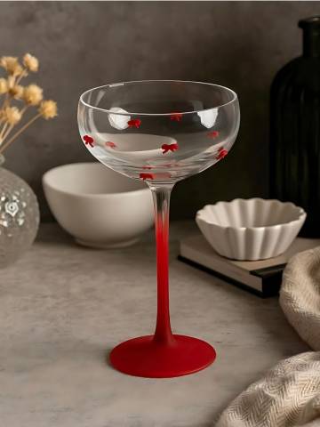 Прикрашений келих - червоний