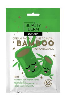 Уценка! Кремовая маска для лица BEAUTYDERM Moisturizing Бамбук, 15 мл