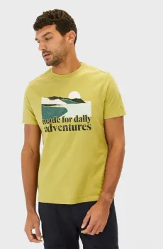 Мужская желтая футболка Желтый L Camel Active 409700-5T17-33