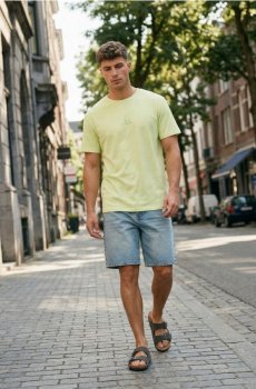 Бавовняна футболка з написом Show Your Inside - світло-зелений