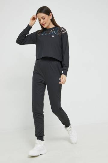 Спортивная кофта Fila Racharia женская цвет чёрный однотонная Спортивная кофта Fila Racharia женская цвет чёрный однотонная
