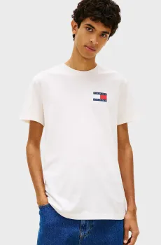 Мужская белая футболка ESSENTIAL Белый M Tommy Jeans DM0DM20740