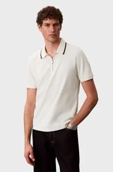 Мужское белое поло TIPPED Белый L Calvin Klein LV04LF214G