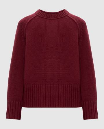 Бордовый свитер Curtis из кашемира Бордовый свитер Curtis из кашемира
