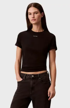 Женская черная футболка SS 20s CLASSIC LOGO Черный L Calvin Klein LV147C857G