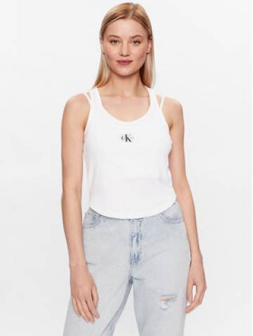 Calvin Klein Jeans Топ J20J221430 Білий Regular Fit Calvin Klein Jeans Топ J20J221430 Білий Regular Fit