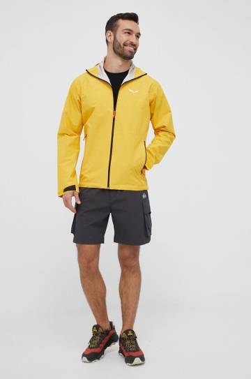 Куртка outdoor Salewa Puez Aqua 4 PTX 2.5L цвет жёлтый Куртка outdoor Salewa Puez Aqua 4 PTX 2.5L цвет жёлтый