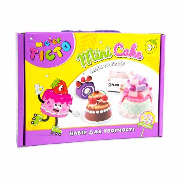 Набор для творчества Strateg Мистер тесто Mini Cake на украинском языке, 24.7*17.7*5.2 см, 24 элемента, от 3 лет (41007) Набор для творчества Strateg Мистер тесто Mini Cake на украинском языке, 24.7*17.7*5.2 см, 24 элемента, от 3 лет (41007)