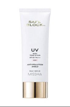 Солнцезащитный крем для лица Missha Safe Block RX Tone Up Sun SPF 50+ PA++++ Rosy, 50 мл