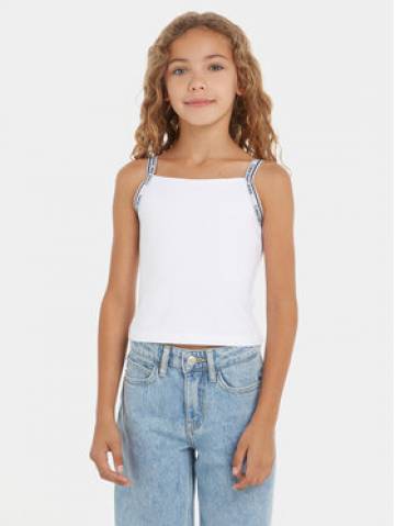 Calvin Klein Jeans Топ Logo Tape IG0IG02436 Білий Slim Fit Calvin Klein Jeans Топ Logo Tape IG0IG02436 Білий Slim Fit