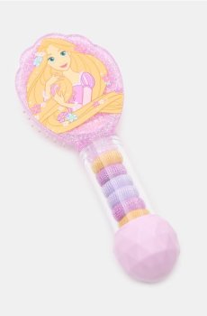 Щітка для волосся з резинками Rapunzel - різнобарвний