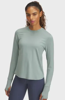 Женский мятный лонгслив UA Launch Pro Longsleeve Ментоловый M Under Armour 1386339-348