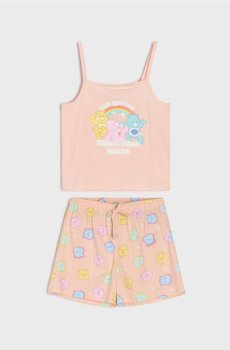 Двокомплектна бавовняна піжама Care Bears - персиковий