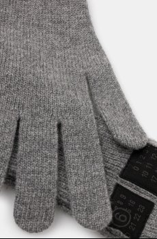 Перчатки с добавлением шерсти MM6 Maison Margiela