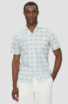 Мужская белая рубашка с узором Белый XS HUGO 50539705;483