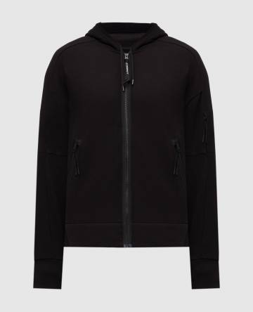 Черная спортивная куртка с логотипом