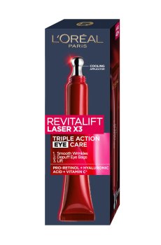 Уценка! Крем для кожи вокруг глаз LOreal Paris Revitalift Laser Х3 регенерирующий глубокий уход, 15 мл