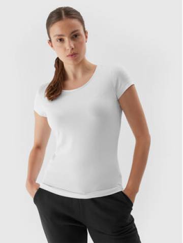 4F Футболка 4FAW23TTSHF0906 Білий Slim Fit 4F Футболка 4FAW23TTSHF0906 Білий Slim Fit