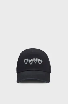 Женская черная кепка Черный ONESIZE HUGO 50557038;001