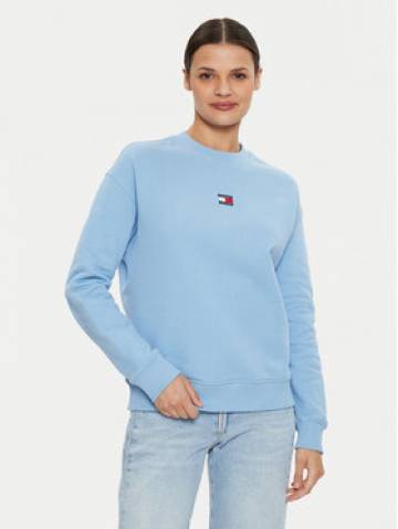 Tommy Jeans Світшот Badge DW0DW17325 Голубий Regular Fit Tommy Jeans Світшот Badge DW0DW17325 Голубий Regular Fit