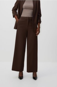 Reserved - Широкі штани - темно коричневий - 182IS-89X
