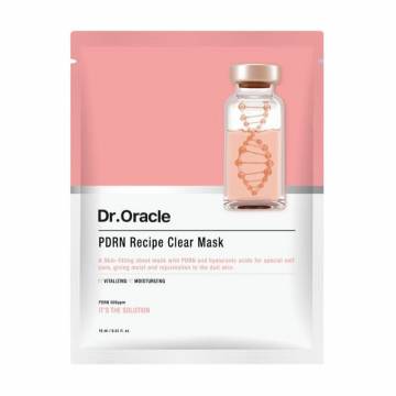 Тканевая восстанавливающая маска для лица Dr.Oracle PDRN Recipe Clear Mask с полинуклеотидами, 18 мл Тканевая восстанавливающая маска для лица Dr.Oracle PDRN Recipe Clear Mask с полинуклеотидами, 18 мл