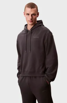 Мужское темно-серое худи Серый XL Calvin Klein LV00NM2930