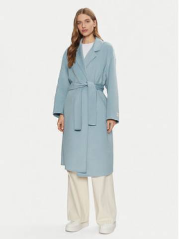 Calvin Klein Вовняне пальто K20K207813 Блакитний Regular Fit Calvin Klein Вовняне пальто K20K207813 Блакитний Regular Fit
